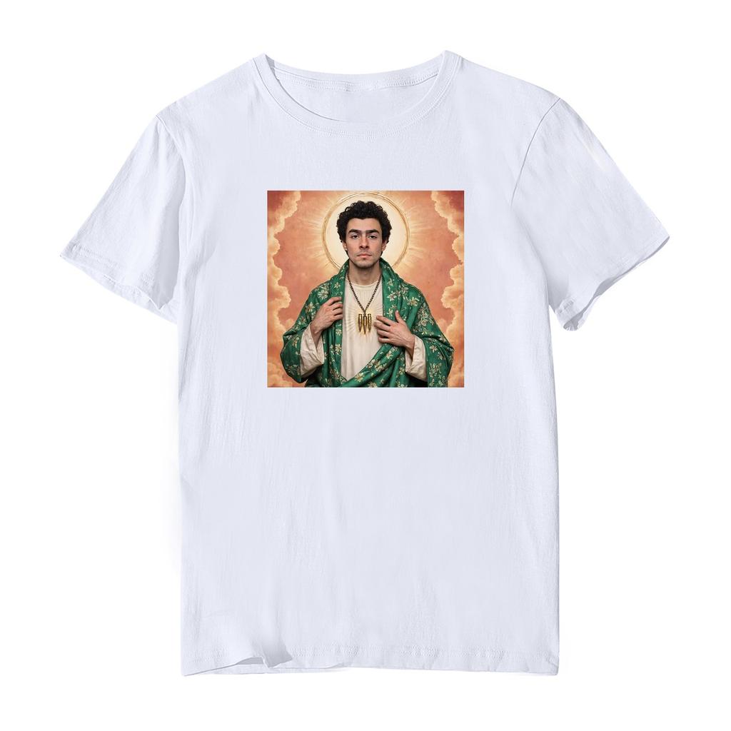 Повседневная модная спортивная футболка с круглым вырезом и принтом унисекс с коротким рукавом