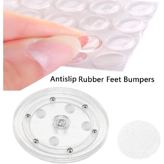 Cookie Decorating Kit Supplies Including 1 Acrylic Turntable 6 Scribe Needle 2 Silicone Mesh Mats 6 Cookie Decoration Brushes 4 Rubber Feet Bumpers