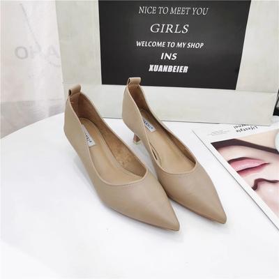 Модные туфли для женщин, формальные, черные, на низком каблуке, элегантные, женские туфли-лодочки, с острым носком, оптовая продажа, стильные, 39, быстрая доставка, весна, распродажа, слип А