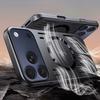 Прочный Металлический Матовый Бронированный Полый Чехол Для iPhone 17 Air 16 15 14 13 12 Pro Max 17Pro Противоударный Для Беспроводной Зарядки Magsafe Funda
