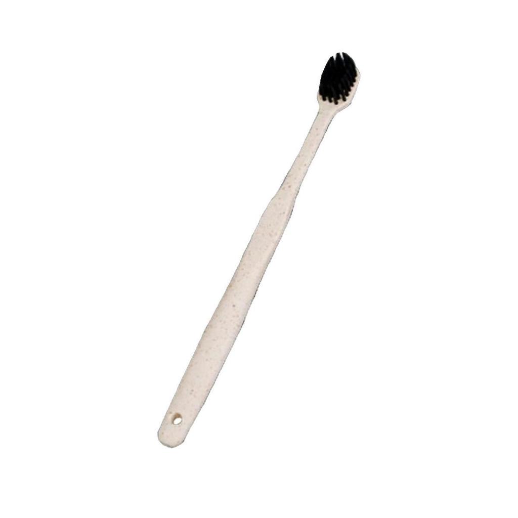 Disposable Soft Bristle Bamboo Charcoal Toothbrush for Adults - Ideal for Guests and Hotel Supplies