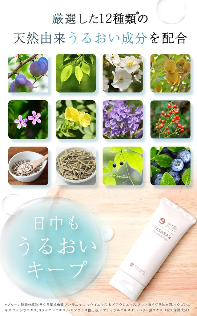 TESARAN UV Daily Protection Лечебный солнцезащитный крем для лица Основа под макияж 60 г Улучшение морщин Осветляющий эффект Водостойкий Не содержит УФ-поглотителя