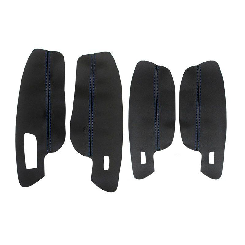 4 шт. для VW Golf 7 MK7 2014 2015 2016 2017 2018 салона автомобиля дверная ручка подлокотник панель кожаный чехол из микрофибры защитный