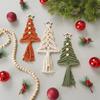 1PC Christmas Decoration Bohemian Style Christmas Tree Pendant Hand-woven Tapestry Suitable for Friends and Family Gifts