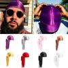 Unisex Men Women Bandana Durag Headwear Headwear Soft Silk Pirate Cap Wrap Hats