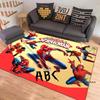 3D-Printed Cartoon Spider-Man Rug — Ideal for Home Decor (Bedroom, Living Room, etc.); Fluffy Square Carpet, Soft Area Rug, and