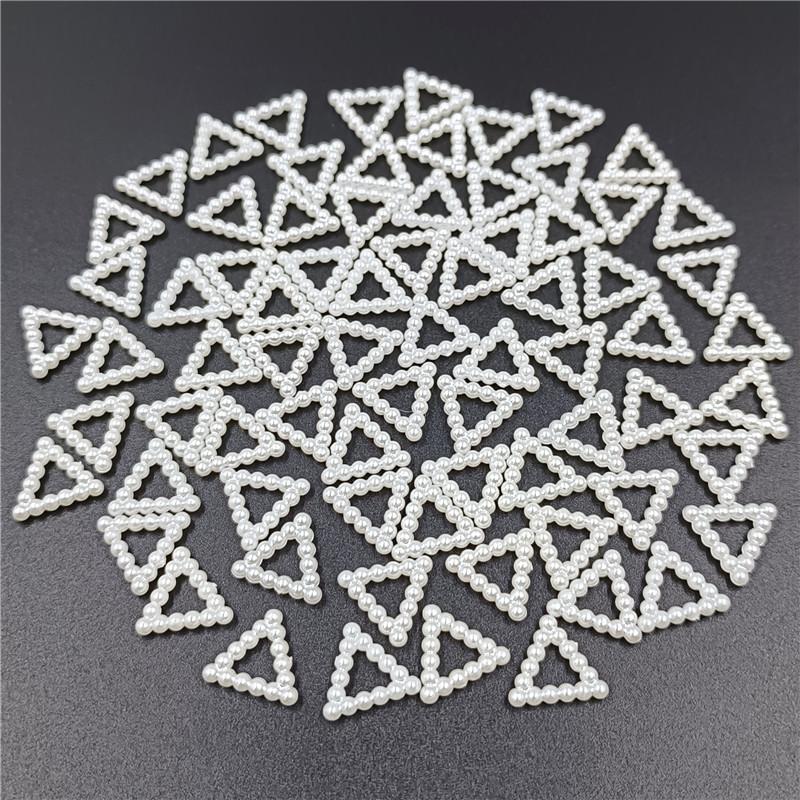 Геометрия Сердце Звезда Цветок Белый Цвет Свободные Бусины ABS Полый Жемчуг Поделки для DIY Украшения Ногтей Изготовление Ювелирных Изделий Подвески Материал Ручной Работы