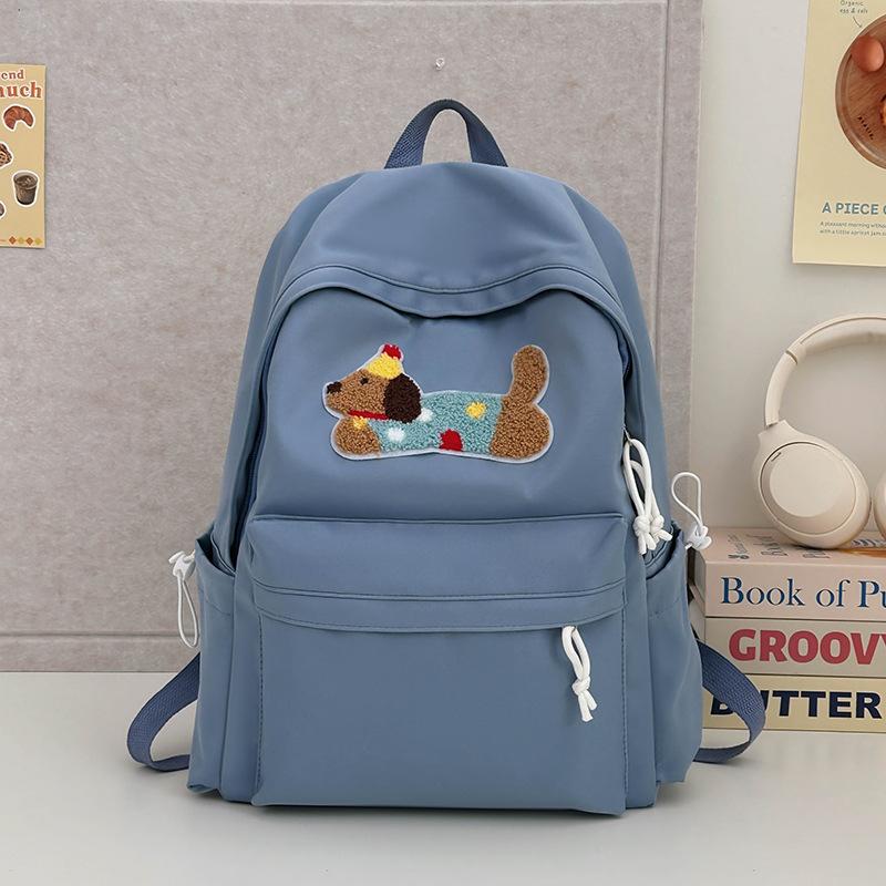High Appearance Level Girl Schoolbag Cute Cartoon Dog School Backpack for Junior High School Students