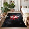 The Clash Print Crystal Velvet Plush Rug Wear?Resistant Anti?Slip Floor Mat For Indoor Household Decoration