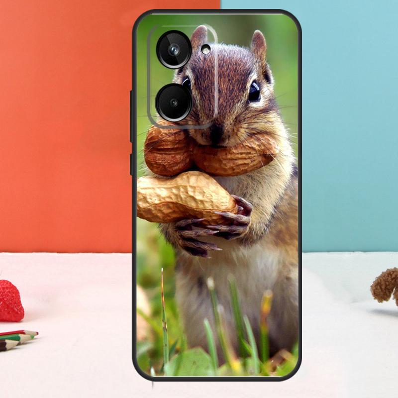 Squirrel Cute Animals For Realme C67 C75 C71 C55 C53 C61 C33 C63 C51 10 11 12 13 14 15 Pro Plus C65 GT7 Pro Case