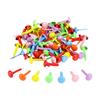 100Pcs Colored Split Pins Metal Paper Fasteners Round Brads Heart Brads Flower Brads Scrapbooking Brads for Paper Craft