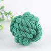 Dog Teeth Bite Resistant Cotton Rope Ball Puppy Teeth Grinding Relief Toy Ball Teeth Training Dog Supplies Pet Toy