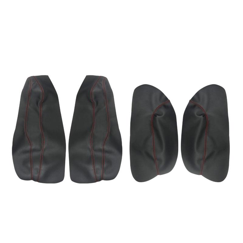 Для Ford Mondeo 2007 2008 2009 2010 2011 2012 внутренняя кожаная дверная ручка из микрофибры, подлокотник, панель, крышка