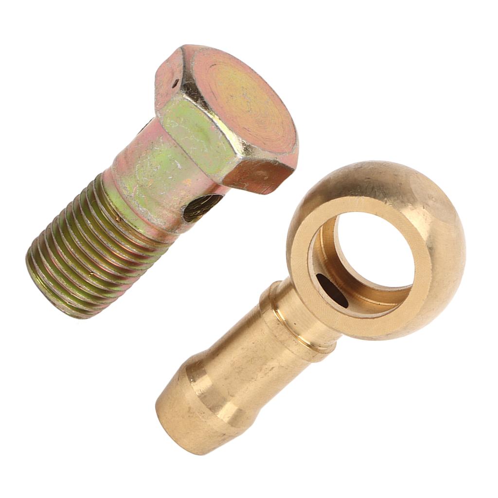 Комплект фитинга болта банджо M12 X 1,5 мм с 2 шайбами Адаптер фитинга банджо из алюминиевого сплава для тормозной системы автомобиля