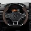 Автомобильный чехол на руль из углеродного волокна и кожи для Renault Megane 2 Talisman Laguna Sandero Scenic kadjar Captur Clio KWID Duster