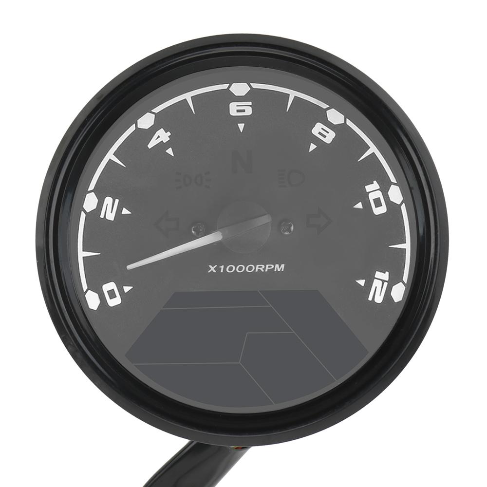 Циферблат ночного видения, одометр, панель мотоцикла, спидометр, антибликовый светодиодный многофункциональный цифровой индикатор, тахометр, счетчик топлива