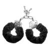 PLEASURES FURRY CUFFS Black Handcuff Bondage Sex Toys