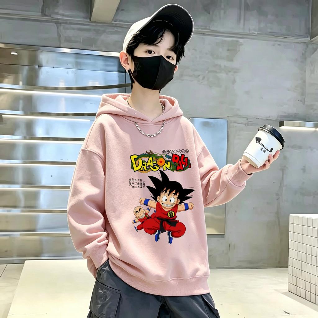 Boys Girls Best-selling Children's Casual Hooded Shirt Pattern Printed Loose Hooded Sweatshirt