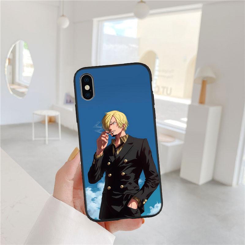 FM43 Чехол-накладка Sanji из One Piece для iPhone 16 15 14 13 12 Pro Max Plus Mini