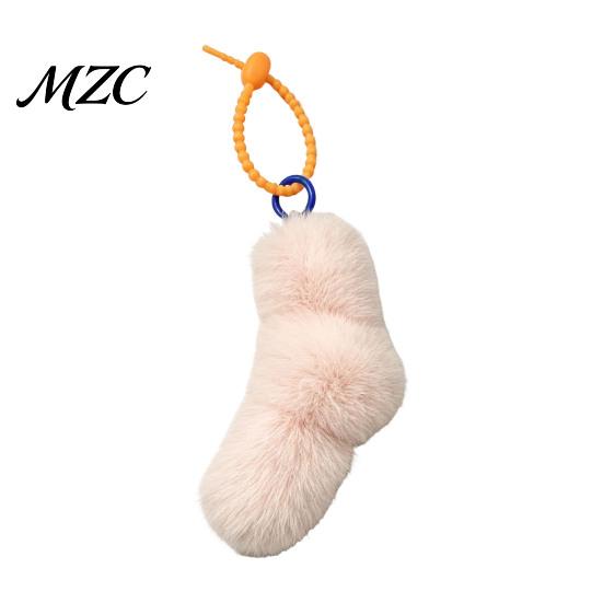 Decorative Knot Charm Plush Twist Bag Charm, Fuzzy Keychain Pendant, Hanging Ornament Decoration for Backpacks, Handbags, Purse, Car Keys Handbag