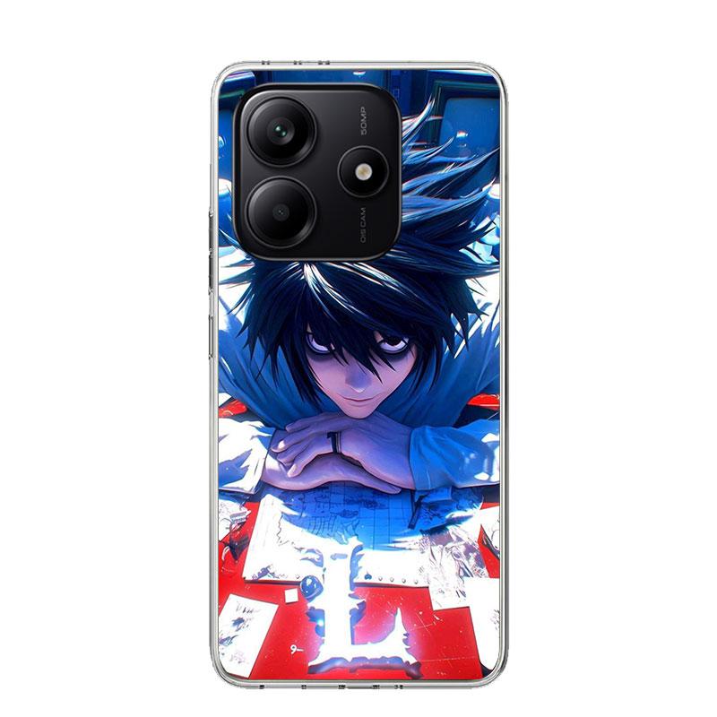 Чехол для телефона N-Note D-Death L Lawliet для Xiaomi Redmi Note 13 14 15 Pro Plus 12S 12 14S 11S 11E 10 10S 11 11T 5G 4G Cover Coque R