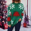 Women's Fashion Fall And Winter Christmas Loose Round Neck Pullover Knitted Sweater