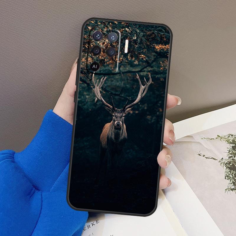 Камуфляжный чехол с изображением оленя для OPPO A5 A9 A31 A53 2020 A53S A1K A15 A16 A52 A72 A92 A83 A91 A54 A74 A94, чехол