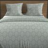 Duvet Cover Set In 57 Thread Cotton 240x220 Cm ESMERALDA Green, by Soleil D'ocre