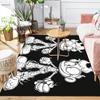 2D Black & White Characters Rug Floor Mat for Living Room or Bedroom Soft and Comfortable Carpet a Gift for Birthday and Holiday.MFF0918012