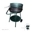 Apache Charcoal and Wood Barbecue, Round with Basting Pan. Barbecue Garden, Beach, Patio. 68x50.8x81 Cm.