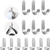 2/5 Pcs Stainless Steel Universal Holder Powerful Self Adhesive Kitchen Bathroom Wall Door Hanger Hooks for Hanging Self-adhesive