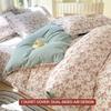 Premium 100% Cotton Bedding Set 3 Piece Duvet Cover Set (1 Duvet Cover 2 Pillowcase) Breathable Hypoallergenic Single/Double Bed