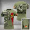 Summer Spain Tshirt Men's T Shirt Veteranos Espanoles Espana Country Flag 3d Printed T-shirt Bandera Espanola T-shirt Camiseta