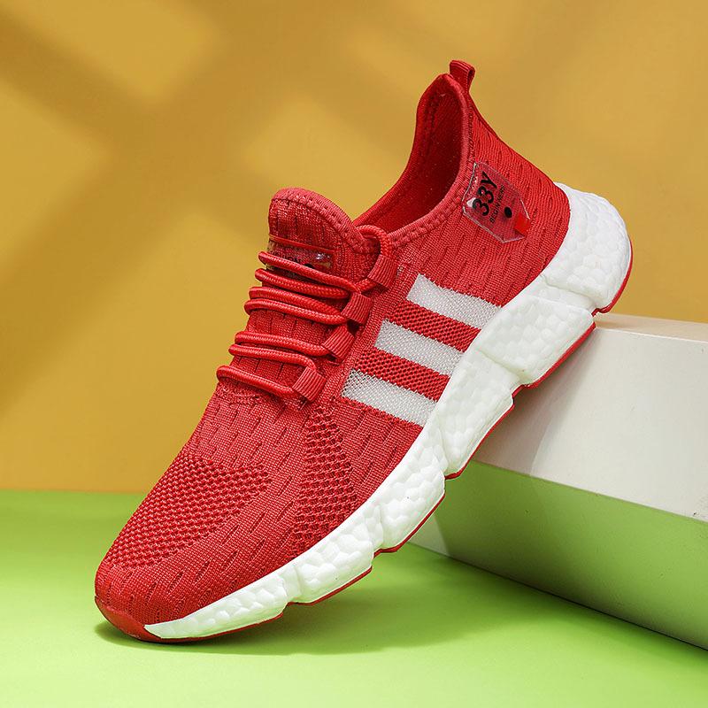 Большие размеры, высокоэластичные дышащие кроссовки для бега, мужская подошва с попкорном, пара спортивной и повседневной обуви, модная обувь Jinjiang, липкая обувь