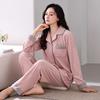 Pajamas Women'S Autumn And Winter Long-Sleeved Warm Island Fleece Thickened Coral Fleece Spring And Autumn Loungewear