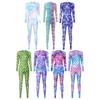 Women's Mermaid Costume Fish Scales Print Overall Full Body Suit Carnival Party Jumpsuit Halloween Costume