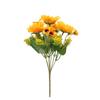 7 раздвоенных подсолнухов, 2 букета подсолнухов, искусственные цветы, домашние украшения, цветочные материалы