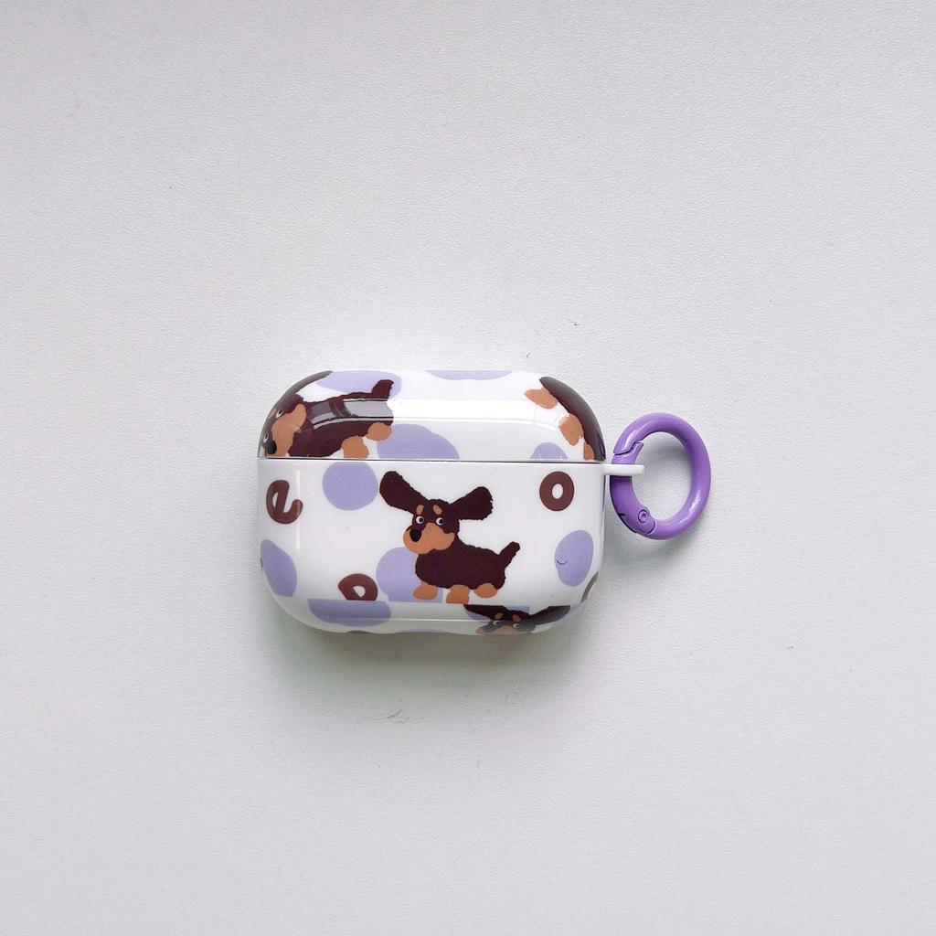 Лакированный чехол для наушников, новинка 2023, беспроводная Bluetooth-гарнитура с милой собакой, зарядное устройство для Apple Airpods 1 3 Pro 2nd 2, милый чехол