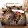 Прекрасный комплект постельного белья с изображением собаки-далматинца, 3D, роскошные наборы пододеяльников, постельное белье, размер Queen King Single, черный, белый, животное, домашнее животное