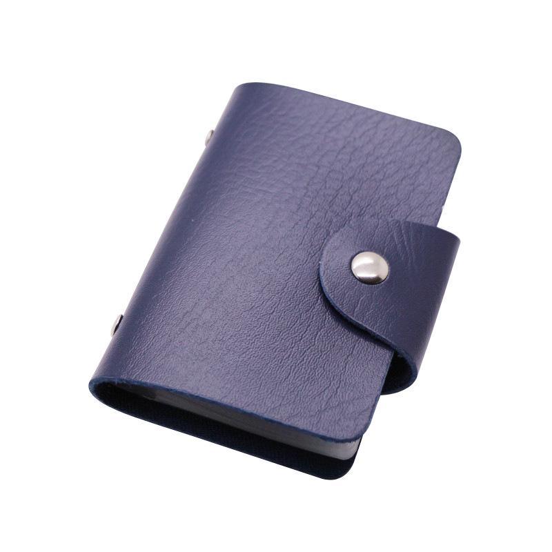 Fashion Faux Leather Credit Card Holder 24 Bits Card Case Business Card Holder Wallet