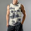 Мужская мода принтованный спортивный повседневный жилет без рукавов