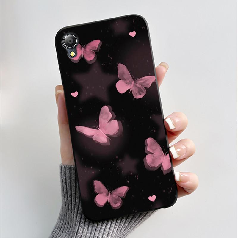 For Asus ZenFone Live L1 L2 ZA550KL Soft Case Fashion Butterfly Flower Black Silicone Phone Casing Asus X00RD ZA550KL Back Cover