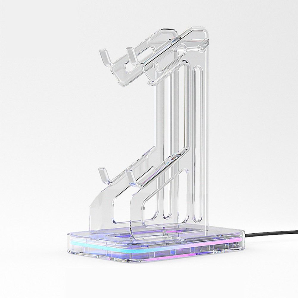 Аксессуары Универсальная подставка для игрового контроллера RGB Прочный держатель для гарнитуры Противоскользящая стойка-дисплей для PS4/ PS5/ Xbox ONE/Switch