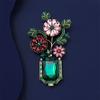 Retro Provence Garden Brooch, High-end Women's Light Luxury and High-end Sense, Fashionable Coat Brooch