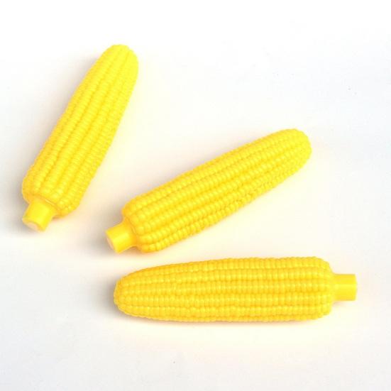 Soft Corn Shape Dog Squeaky Toy Teeth Grinding Pet Chew Toy Interactive Playing
