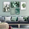 Абстрактное зеленое растение, природа, холст, живопись, скандинавское настенное искусство, листья, постеры, принты, цитаты, картинки для гостиной, домашний декор