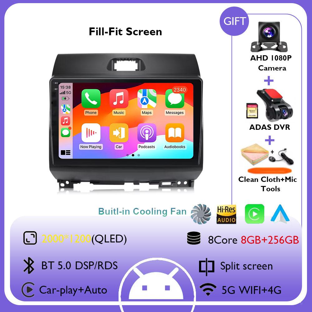 9-дюймовый Android 14 автомобильный радиоприемник стерео беспроводной Carplay Auto для KIA Ray 2011 - 2017 мультимедийный плеер GPS навигация HD экран