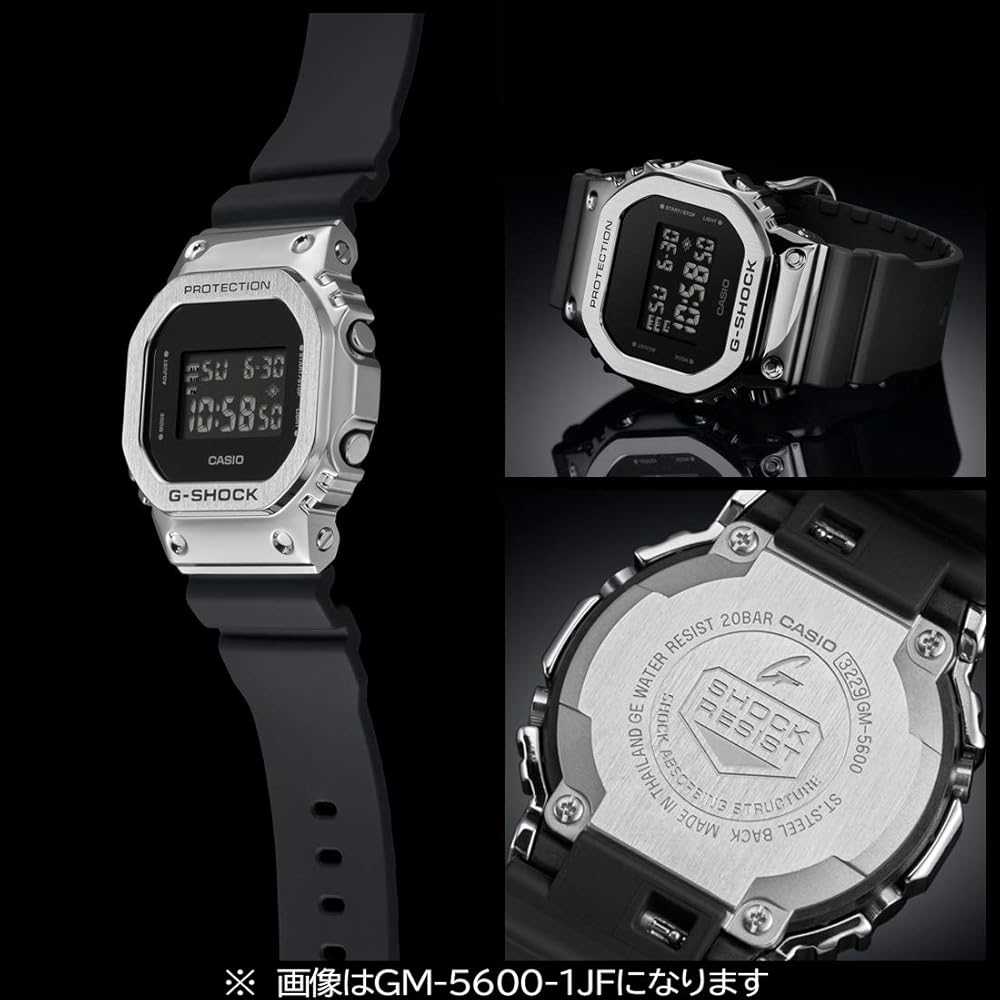 Casio G-Shock GM-5600B-1JF Men's Metal Covered Watch Black