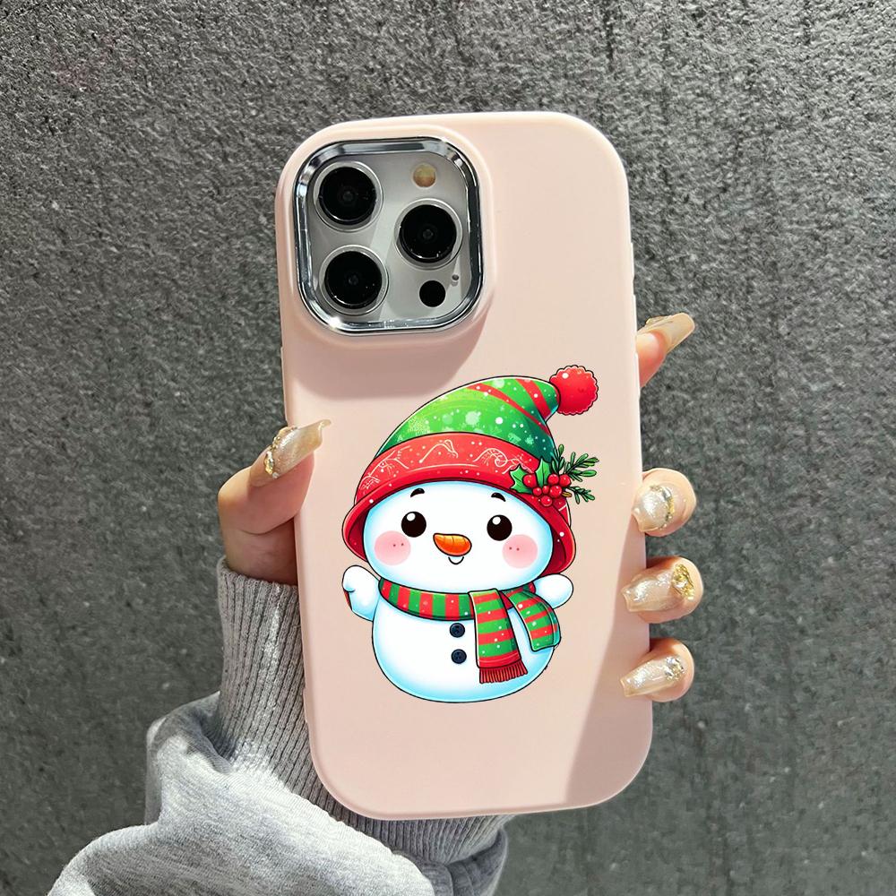 N98 С Новым годом, Рождеством, мягкие чехлы для телефонов iPhone 16 Pro Max Xiaomi 11 Lite Redmi 13C Note 11s, защитная рамка для камеры, задняя крышка