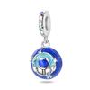 Luminous Astronaut Moon Planet Pendant Beads Diy Jewelry Accessories Bracelet Plated Style